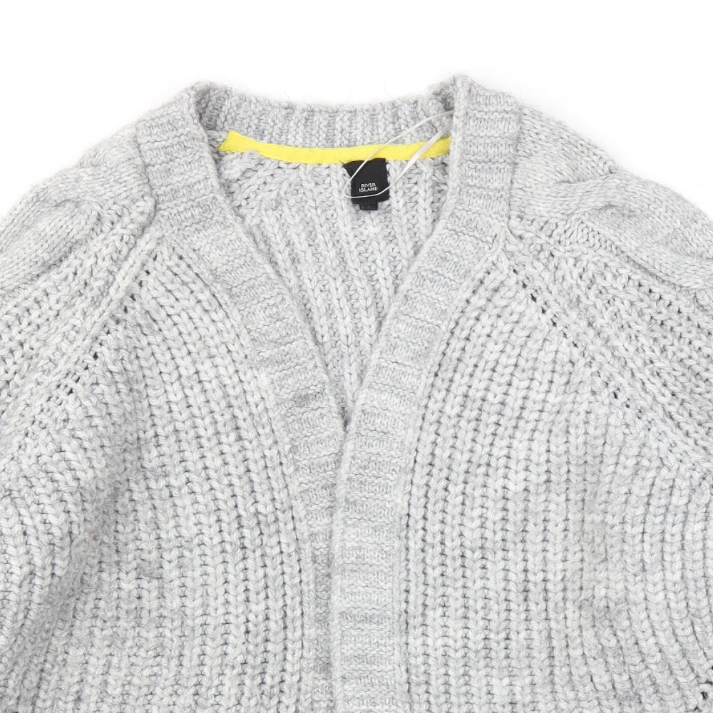 River Island Womens Grey   Cardigan Jumper Size S