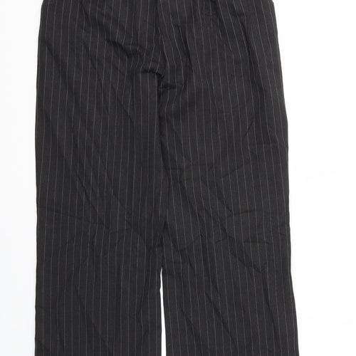 NEXT Womens Black Striped  Trousers  Size 10 L31 in