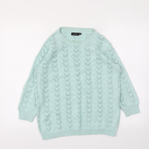 Mia Moda Womens Blue   Pullover Jumper Size M