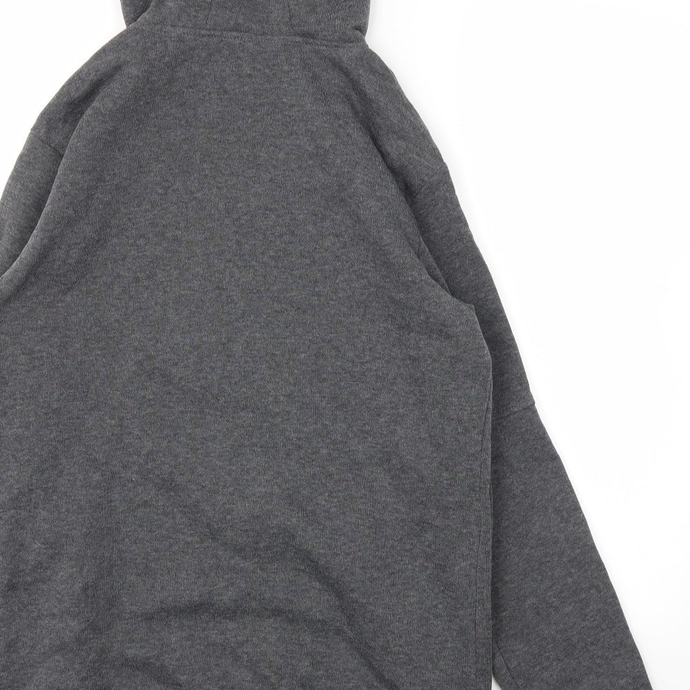 SIMHWRSS Mens Grey   Full Zip Hoodie Size L