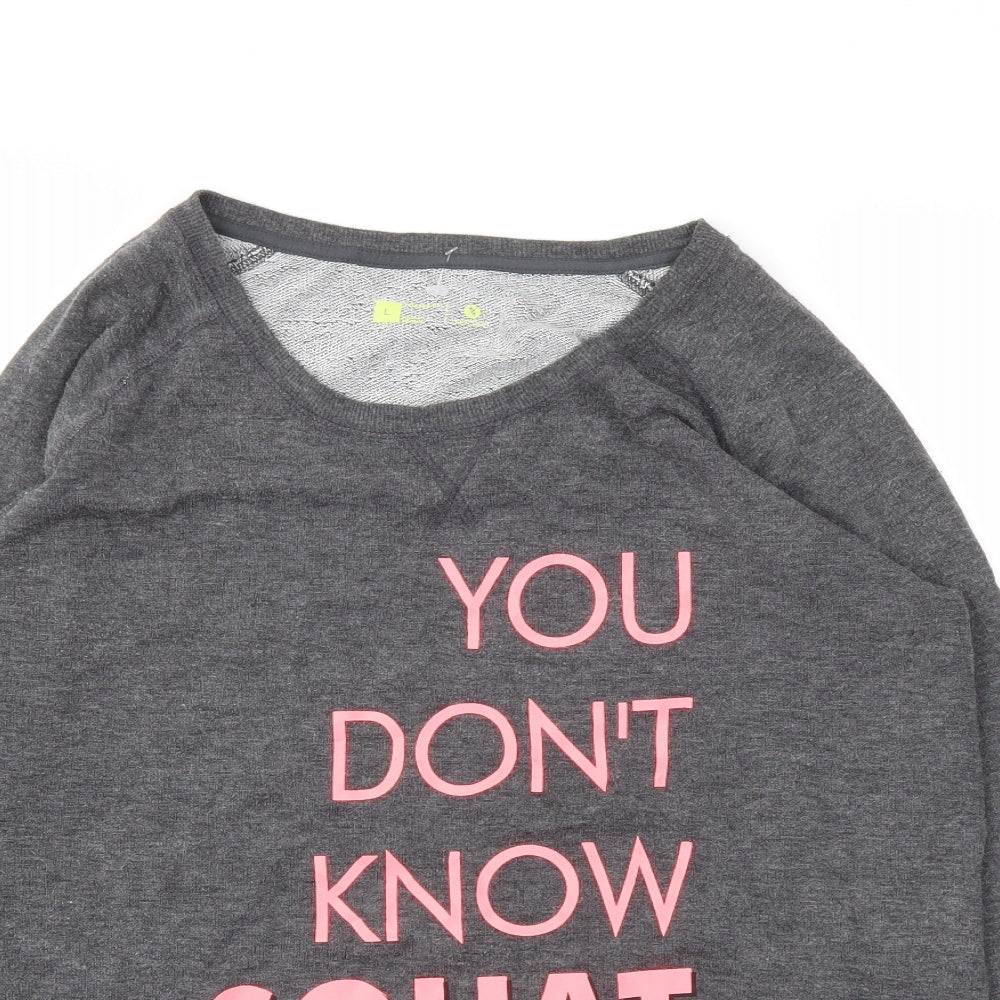Preworn Womens Grey   Basic T-Shirt Size L