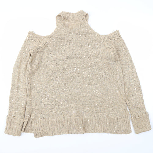 River Island Womens Gold   Pullover Jumper Size 10