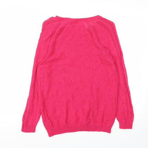 M&S Womens Pink   Pullover Jumper Size 14