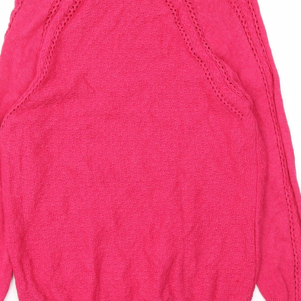 M&S Womens Pink   Pullover Jumper Size 14