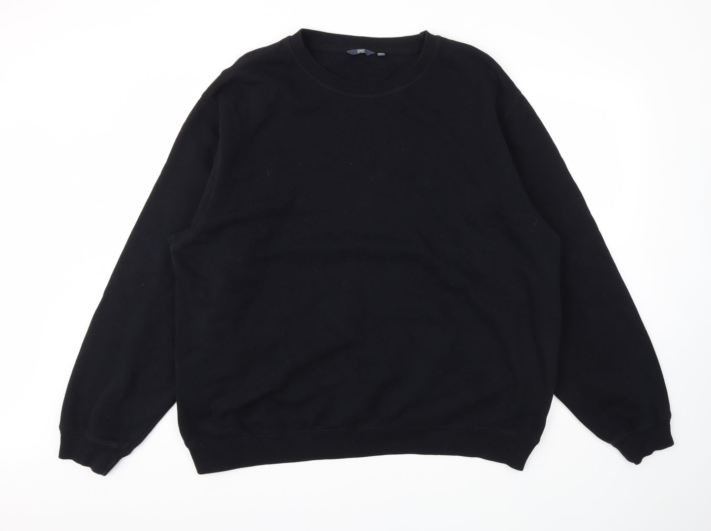 Easy Mens Black   Pullover Hoodie Size 2XL