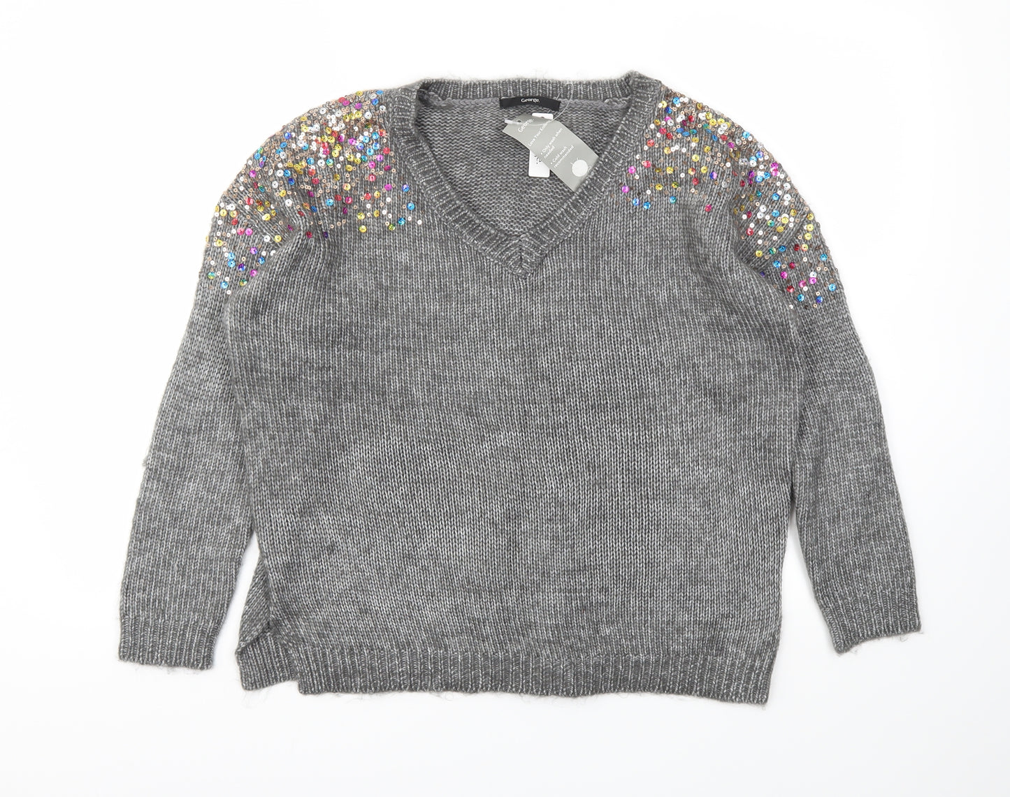 George Womens Grey   Pullover Jumper Size S