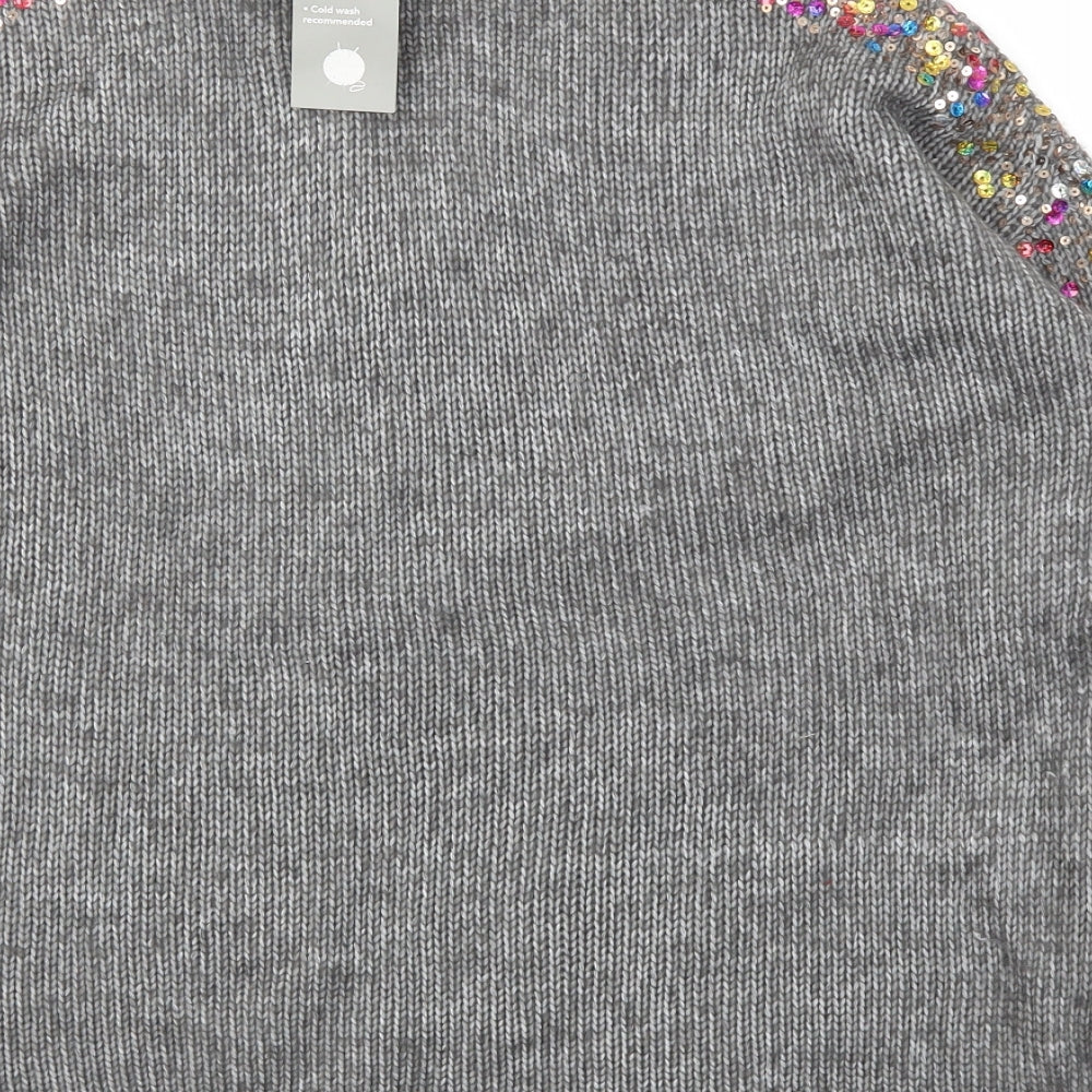George Womens Grey   Pullover Jumper Size S
