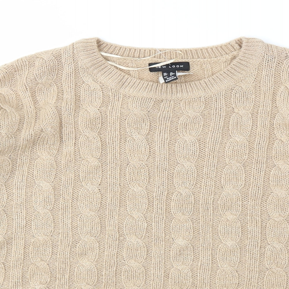 New Look Womens Beige   Pullover Jumper Size M