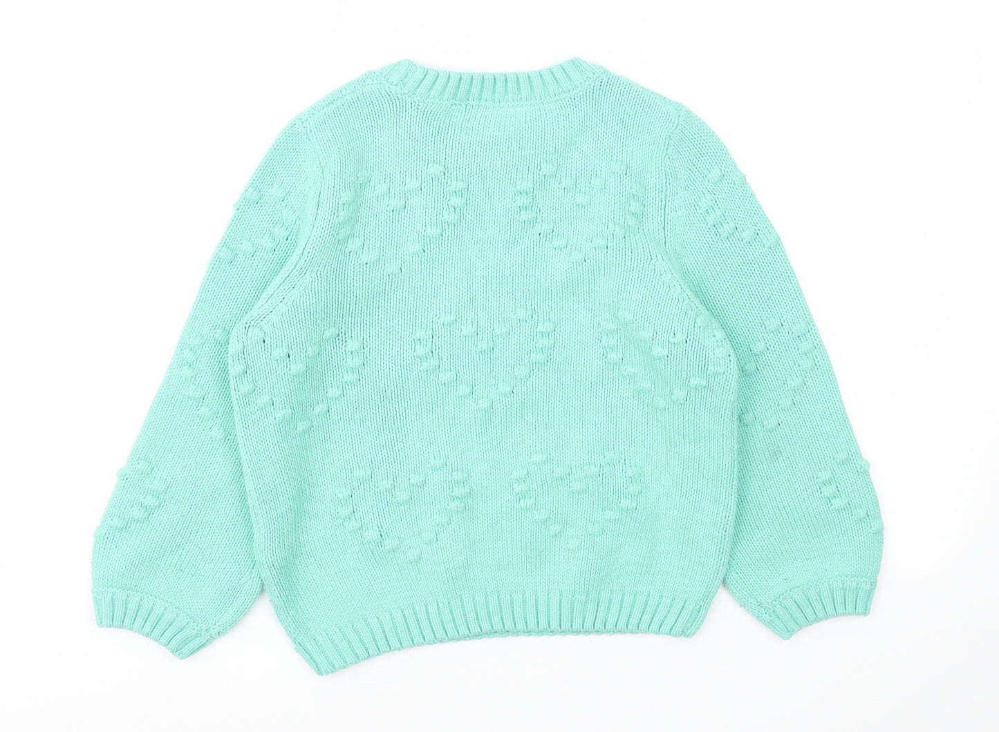 M&S Girls Green   Pullover Sweatshirt Size 7-8 Years