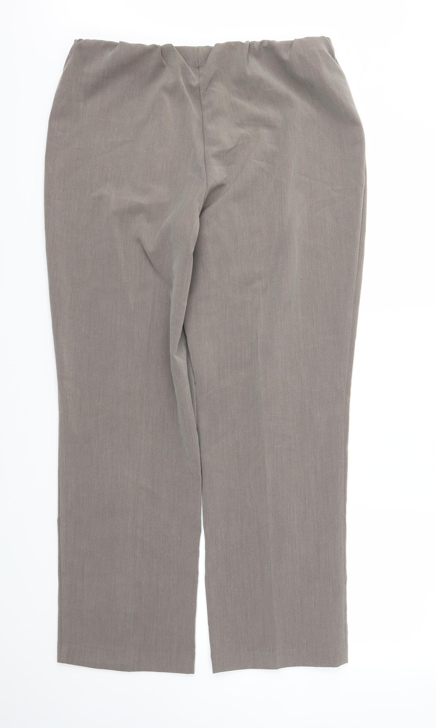 Classic Womens Brown   Trousers  Size 16 L29 in - Stretch waistband
