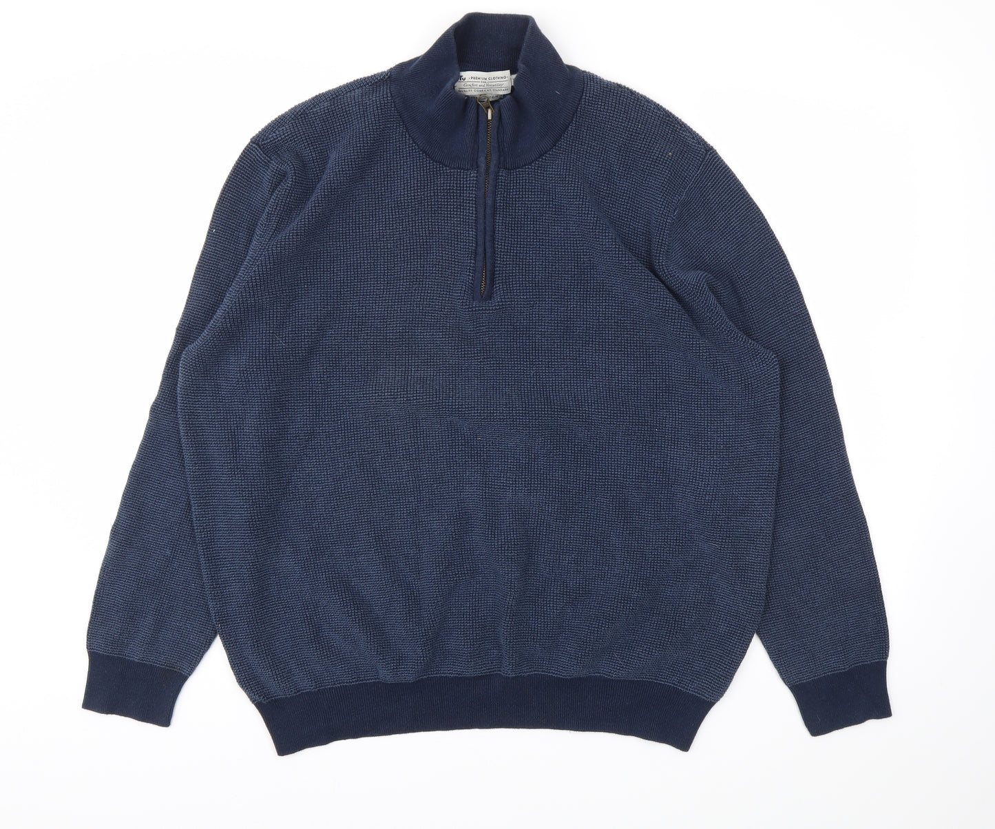 TU Mens Blue   Pullover Sweatshirt Size XL