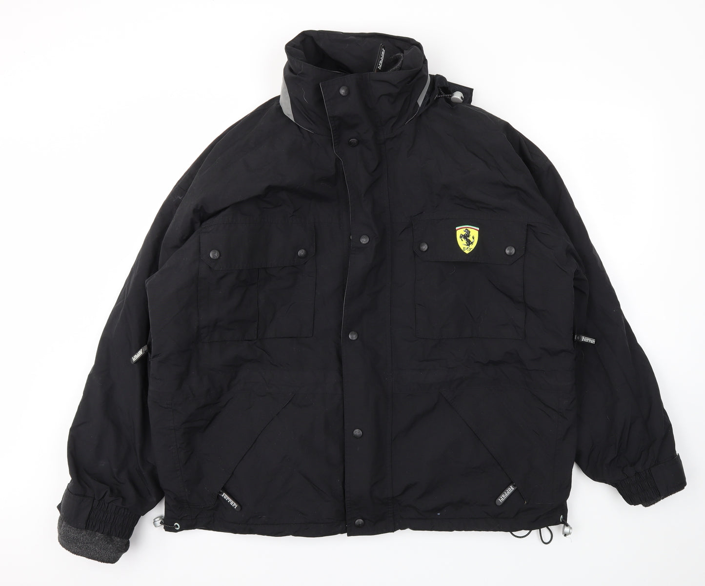 Ferrari Mens Black   Jacket Coat Size M