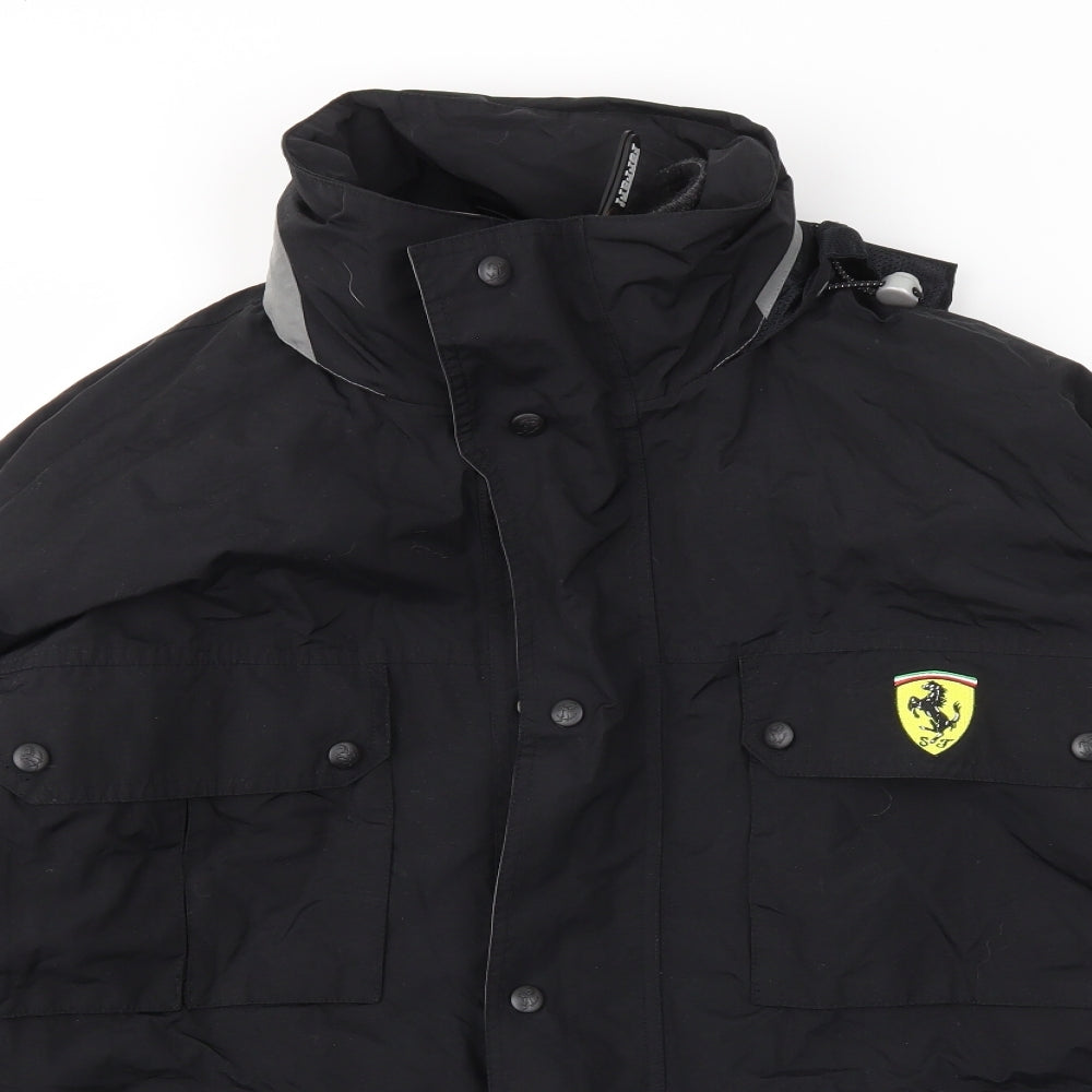 Ferrari Mens Black   Jacket Coat Size M