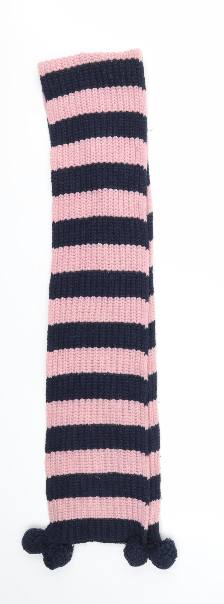 Preworn Womens Pink Striped Scarf