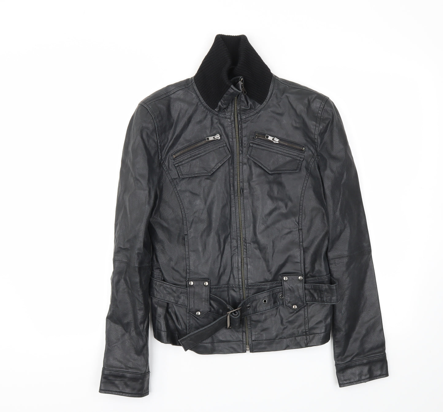 IMAGES Womens Black   Jacket Coat Size 10