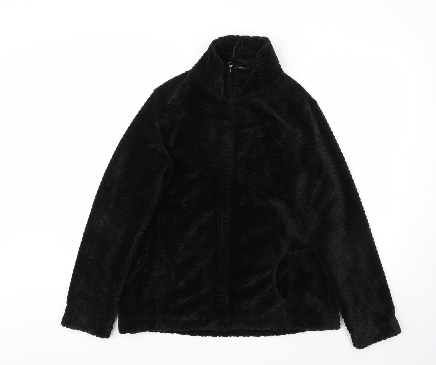 TU Womens Black   Full Zip Sweatshirt Size 14