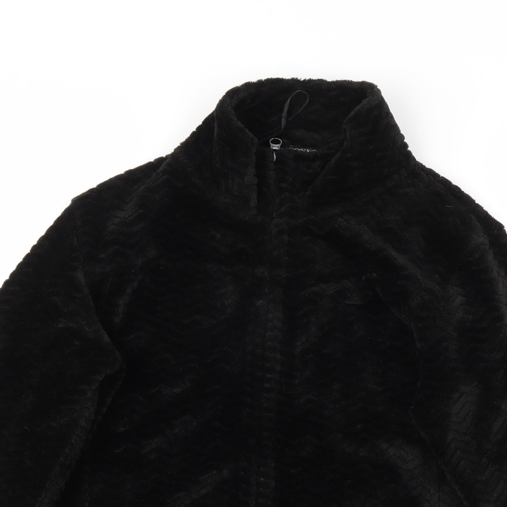 TU Womens Black   Full Zip Sweatshirt Size 14