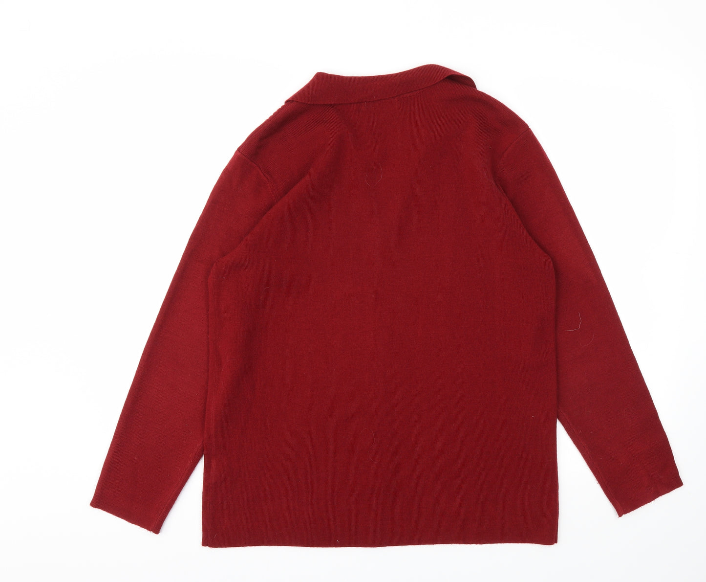 Damart Womens Red   Cardigan Jumper Size 12