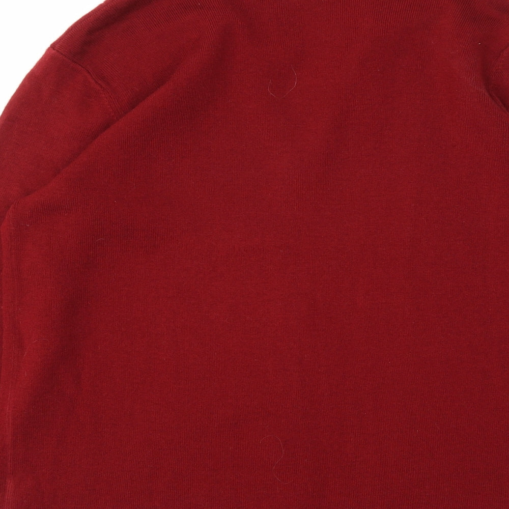 Damart Womens Red   Cardigan Jumper Size 12