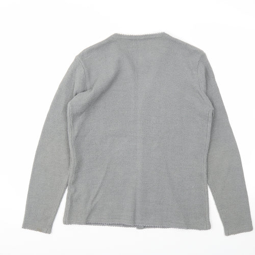 BON MARCHIE Womens Grey   Cardigan Jumper Size M