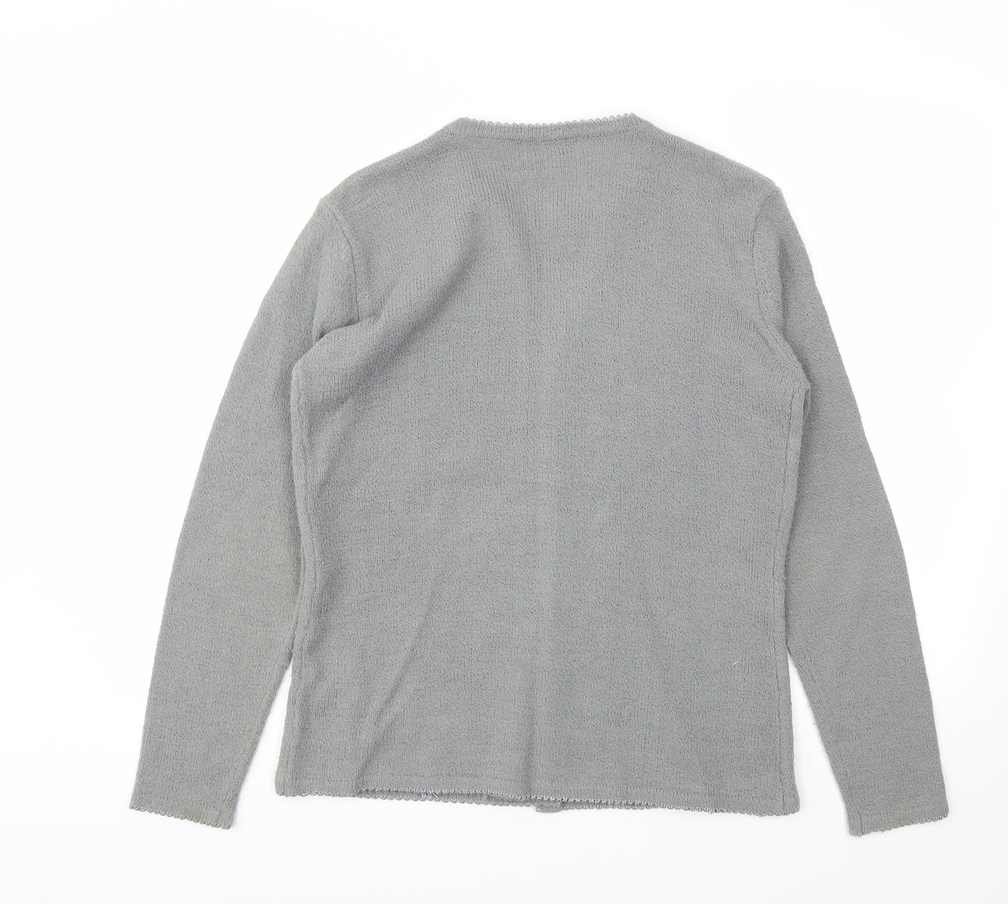 BON MARCHIE Womens Grey   Cardigan Jumper Size M