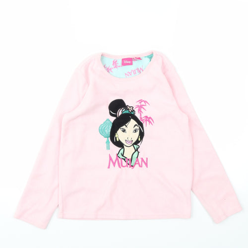 Disney Girls Pink Animal Print  Top Pyjama Top Size 8-9 Years