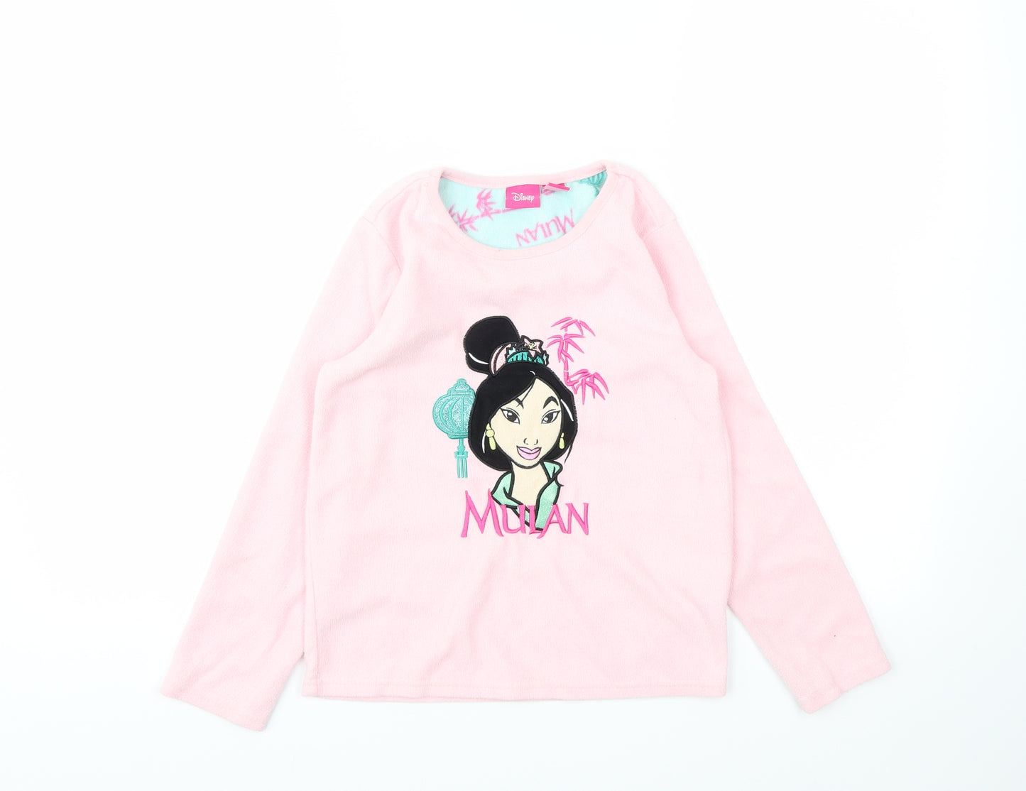 Disney Girls Pink Animal Print  Top Pyjama Top Size 8-9 Years