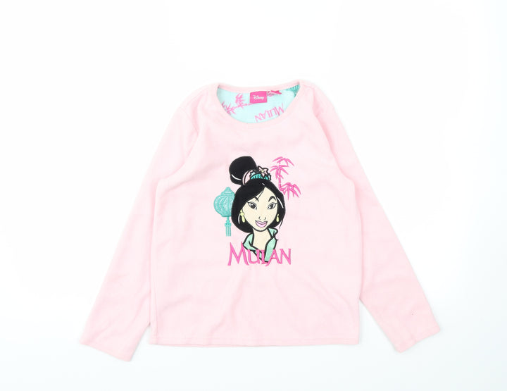 Disney Girls Pink Animal Print  Top Pyjama Top Size 8-9 Years