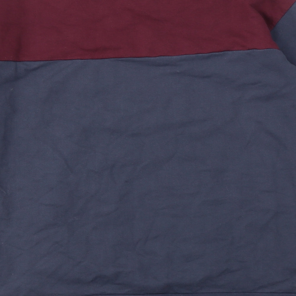 F&F Mens Blue Striped  Pullover Sweatshirt Size 2XL