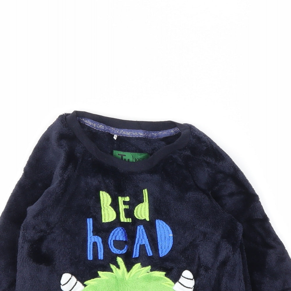 TU Boys Blue Animal Print   Pyjama Top Size 2 Years