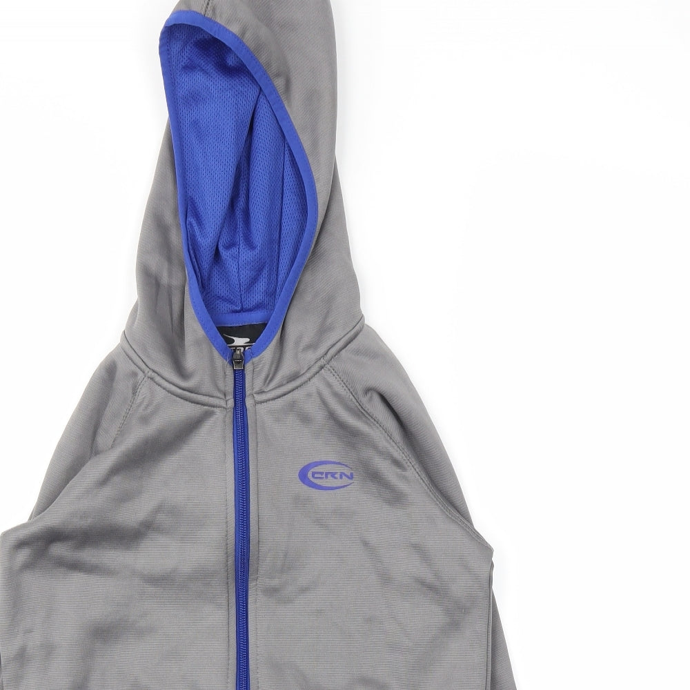 Crane Boys Grey   Full Zip Sweatshirt Size M