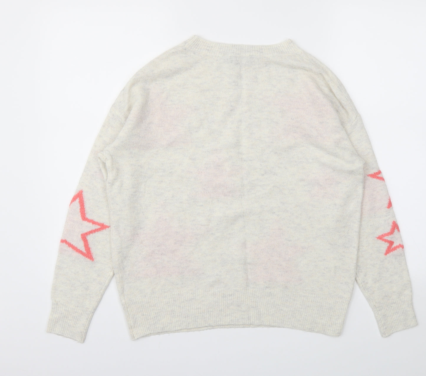 F&F Womens Ivory Argyle/Diamond  Pullover Jumper Size 6
