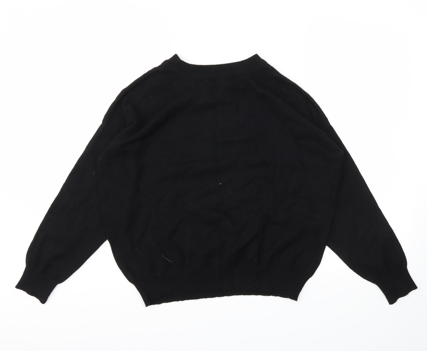 F&F Womens Black Argyle/Diamond  Pullover Jumper Size 14