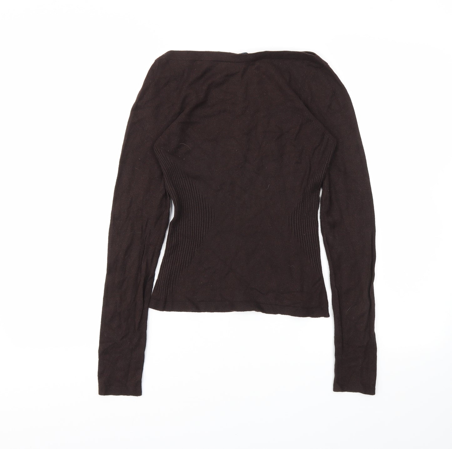Oasis Womens Brown   Basic T-Shirt Size 8