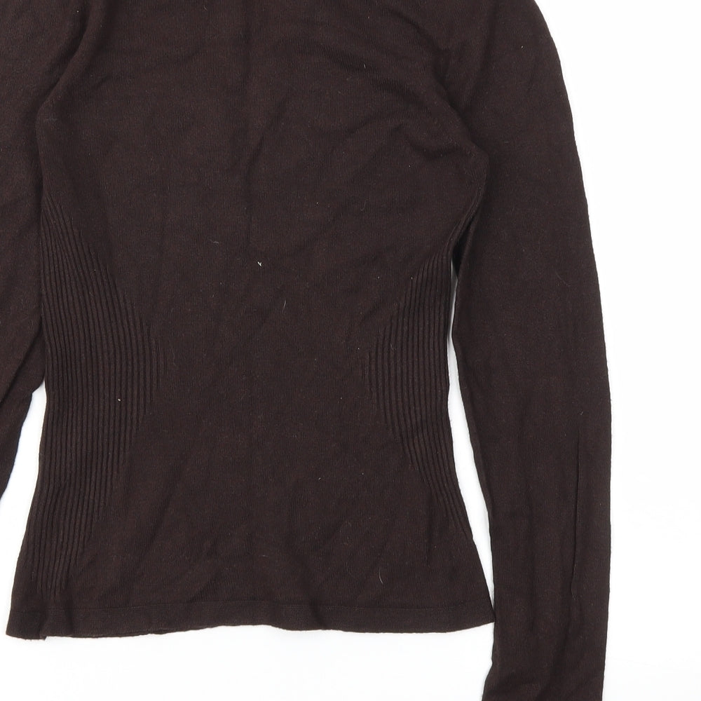 Oasis Womens Brown   Basic T-Shirt Size 8