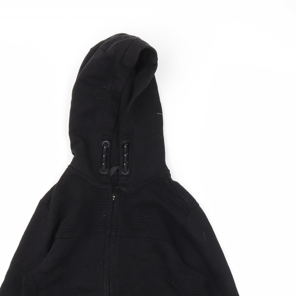 George Boys Black   Full Zip Jumper Size 7-8 Years