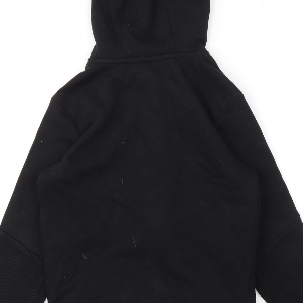 George Boys Black   Full Zip Jumper Size 7-8 Years
