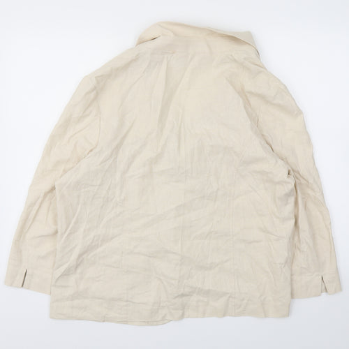 ISLE Womens Beige   Jacket Blazer Size 20