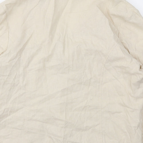 ISLE Womens Beige   Jacket Blazer Size 20