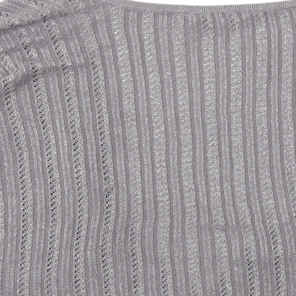Lavitta Womens Grey   Cardigan Jumper Size L