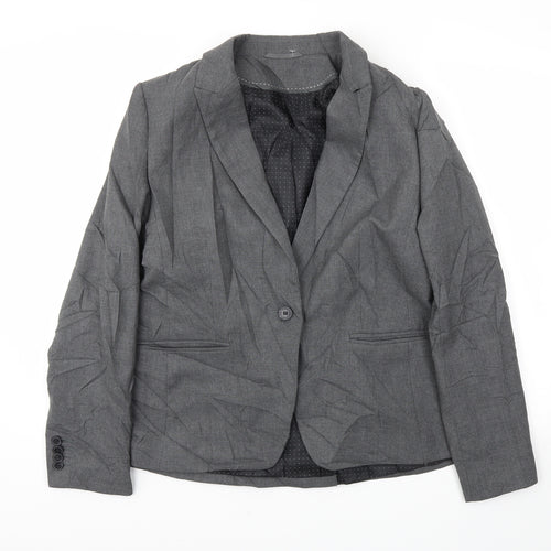 Preworn Womens Grey   Jacket Blazer Size 40