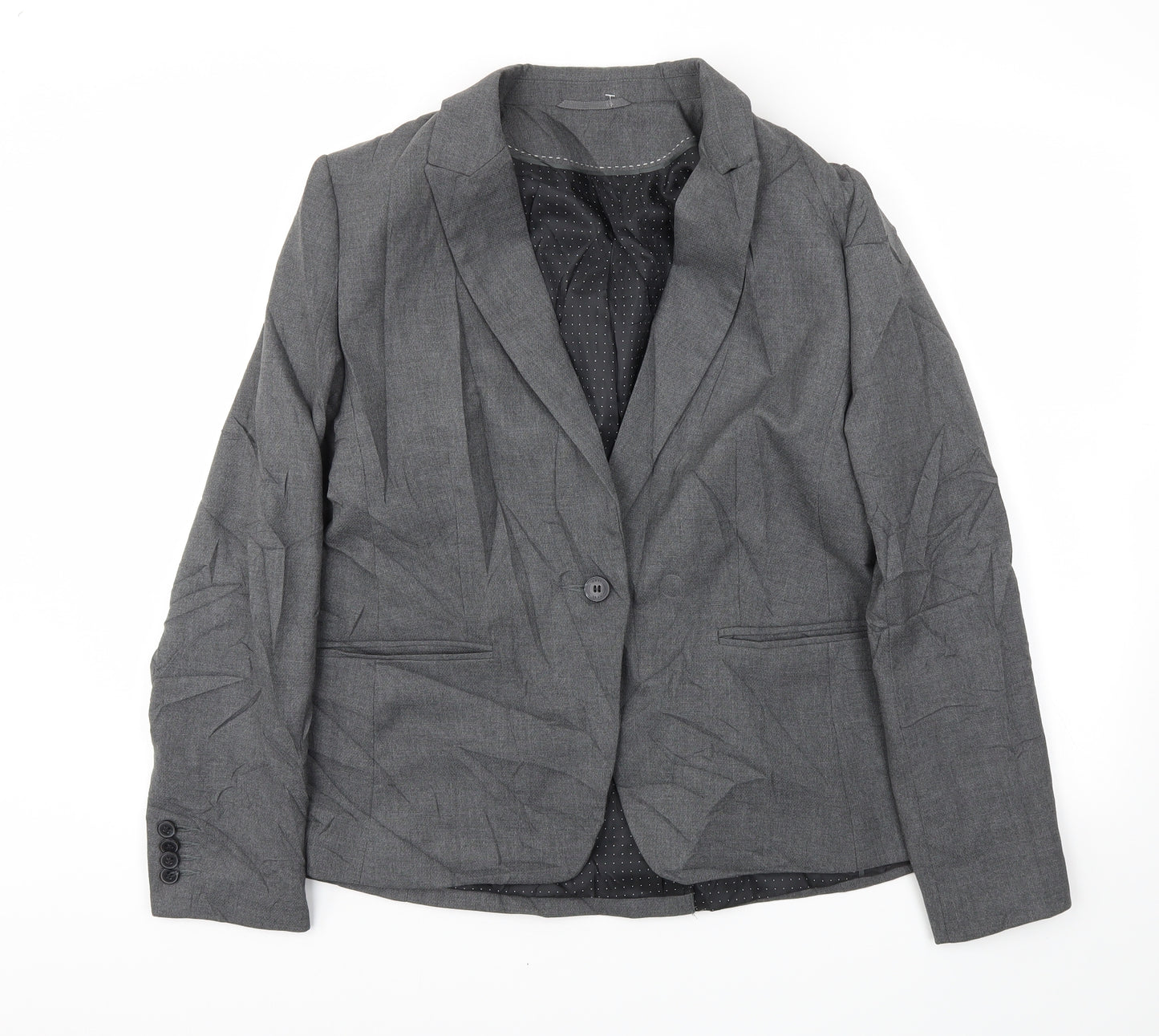 Preworn Womens Grey   Jacket Blazer Size 40
