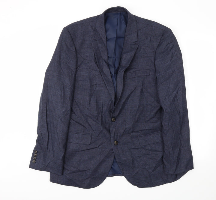 M&S Mens Blue Jacket Blazer Size 42
