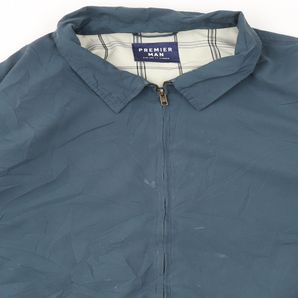Premier man Mens Blue   Jacket Coat Size L