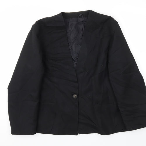 Preworn Womens Blue   Jacket Blazer Size 46