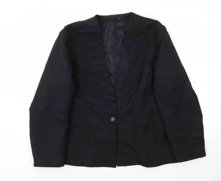 Preworn Womens Blue   Jacket Blazer Size 46
