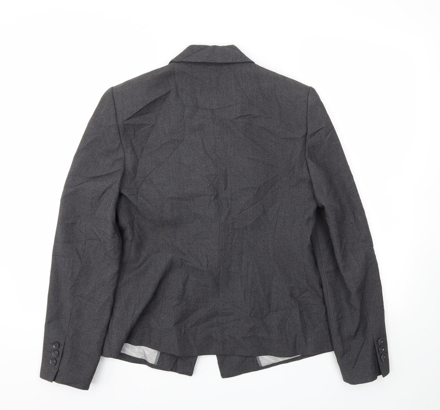 M&S Womens Grey   Jacket Blazer Size 12
