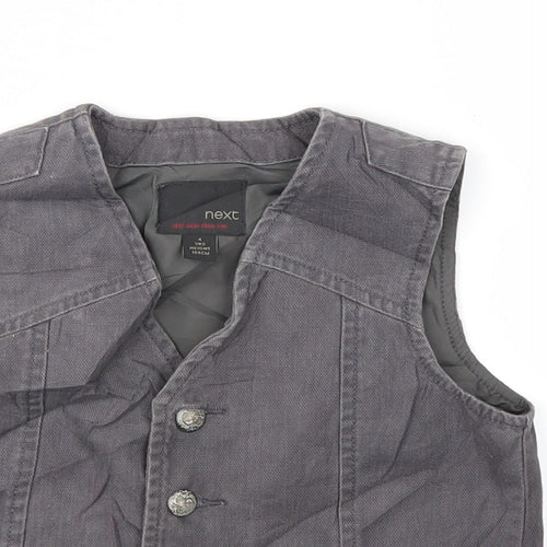 NEXT Boys Grey   Basic Jacket Waistcoat Size 4 Years