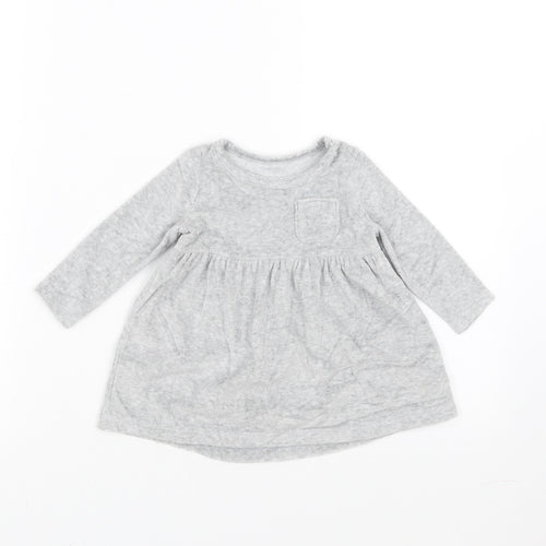 F&F Girls Grey   Fit & Flare  Size 3-6 Months