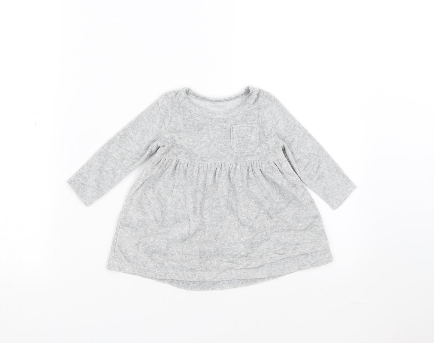 F&F Girls Grey   Fit & Flare  Size 3-6 Months